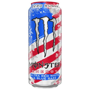 monster ultra red white & blue razz 473ml usa