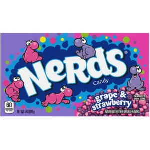 nerds strawberry and grape theatre box 141g usa