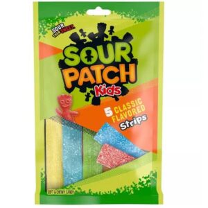 sour patch kids assorted strips peg bag 99g usa