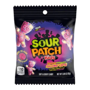 sour patch kids glow ups peg bag 87g