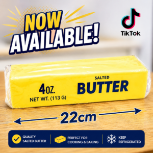 jumbo salted butter squishy 22cm (slow rising)
