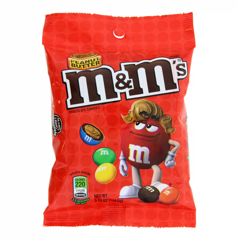 m&m's peanut butter 144.6gms usa m&m's peanut butter 144.6gms usa